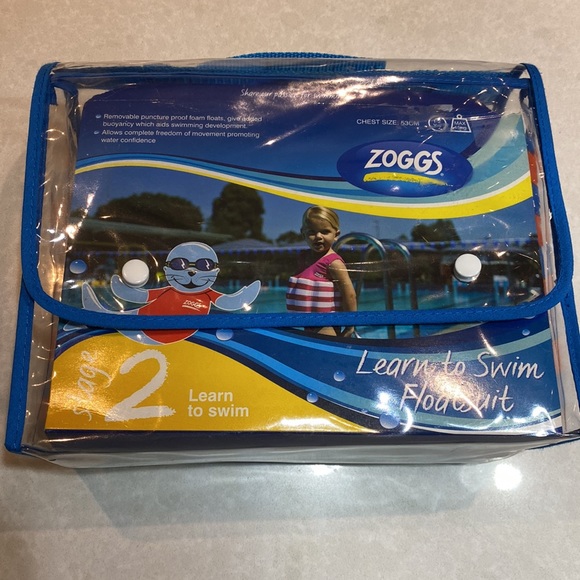 New ZOGGS BOYS LEARN TO SWIM FLOATSUIT Red/Blue Age: 1-2 Year 11-15kg ⭐️⭐️⭐️⭐️ - Picture 4 of 11